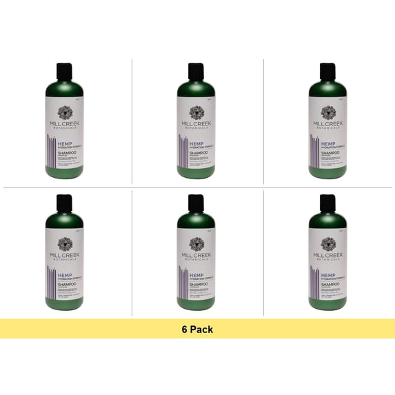 Mill Creek Botanicals Hemp Shampoo Hydration Formula, 14 Oz - 6 Pack Bundle