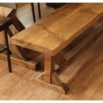 thumbnail image 1 of Mill & Foundry Industrial Farm Harvest Dining Bench, 1 of 3