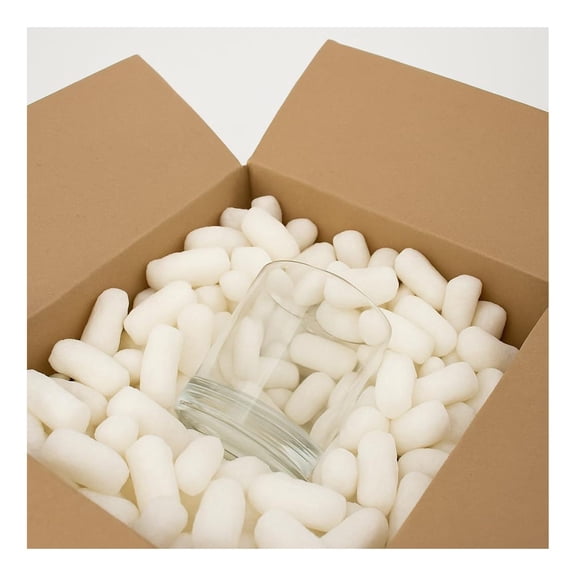 Mill Products - 1 Cu Ft - Tube Recycled Anti Static Packing Material - Compostable & Biodegradable Cushion for Shipping - Dust-Free & Abrasion Resistant - Void Filler
