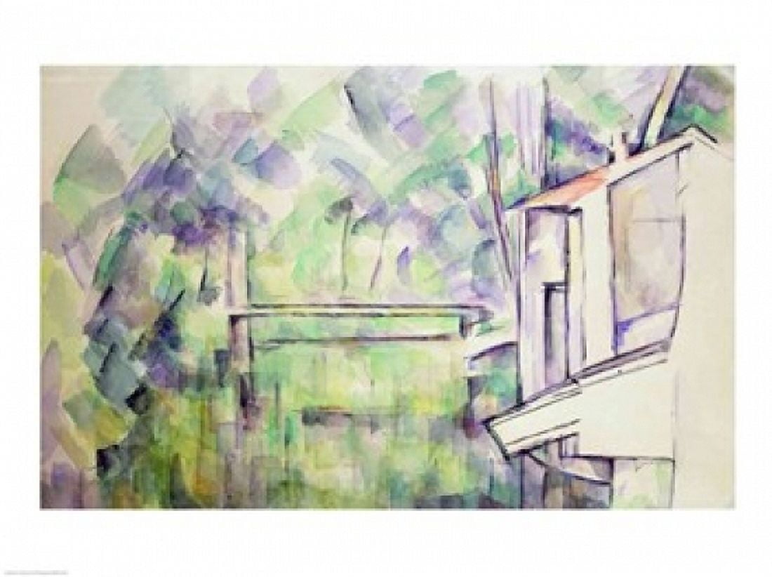 Mill on the River 1900 Canvas Art - Paul Cezanne (36 x 24)