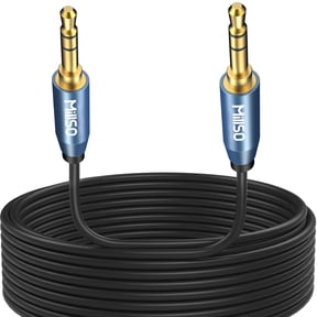 MillSO 3.5mm Male to Male Stereo Audio Cable, TRS Headphone Jack Aux Cord for Car, Home Stereos, Smartphones, Tablet, Speaker, Headphone, 33 feet