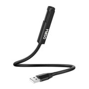 MillSO USB Microphone for Laptop Gooseneck Plug&Play Omnidirectional External PC Microphone for YouTube, Streaming, Podcasting, Recording, 1ft