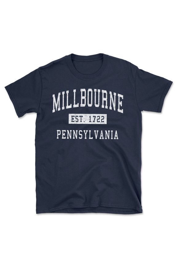 Millbourne Pennsylvania Classic Established Men's Cotton T-Shirt