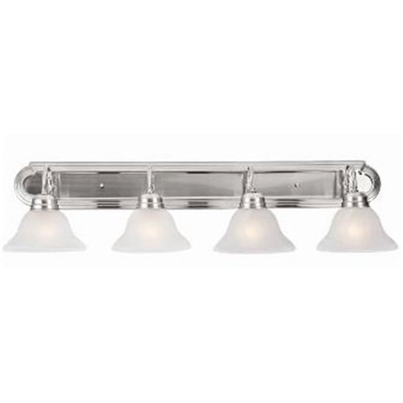 Millbridge 4-Light Vanity Light, Satin Nickel Finish
