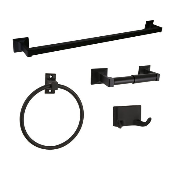 Design House Millbridge Classic 4-Piece Bathroom Accessory Kit