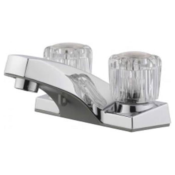 Millbridge 4 in. Dual Handle Lavatory Faucet, No Pop up Assembly Polished Chrome