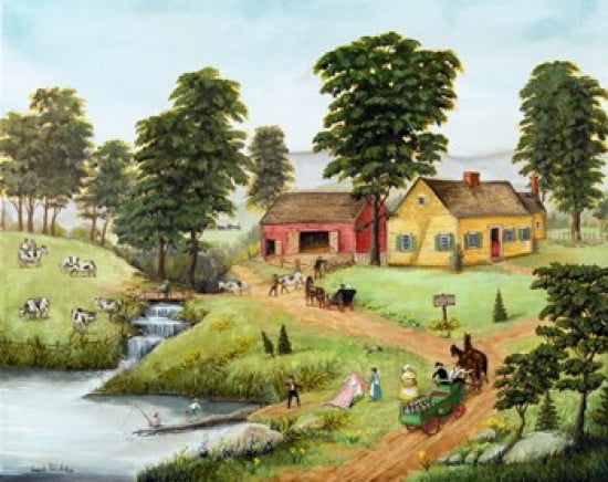 Millbrook Dairy Canvas Art - Joseph Holodook (25 x 20)