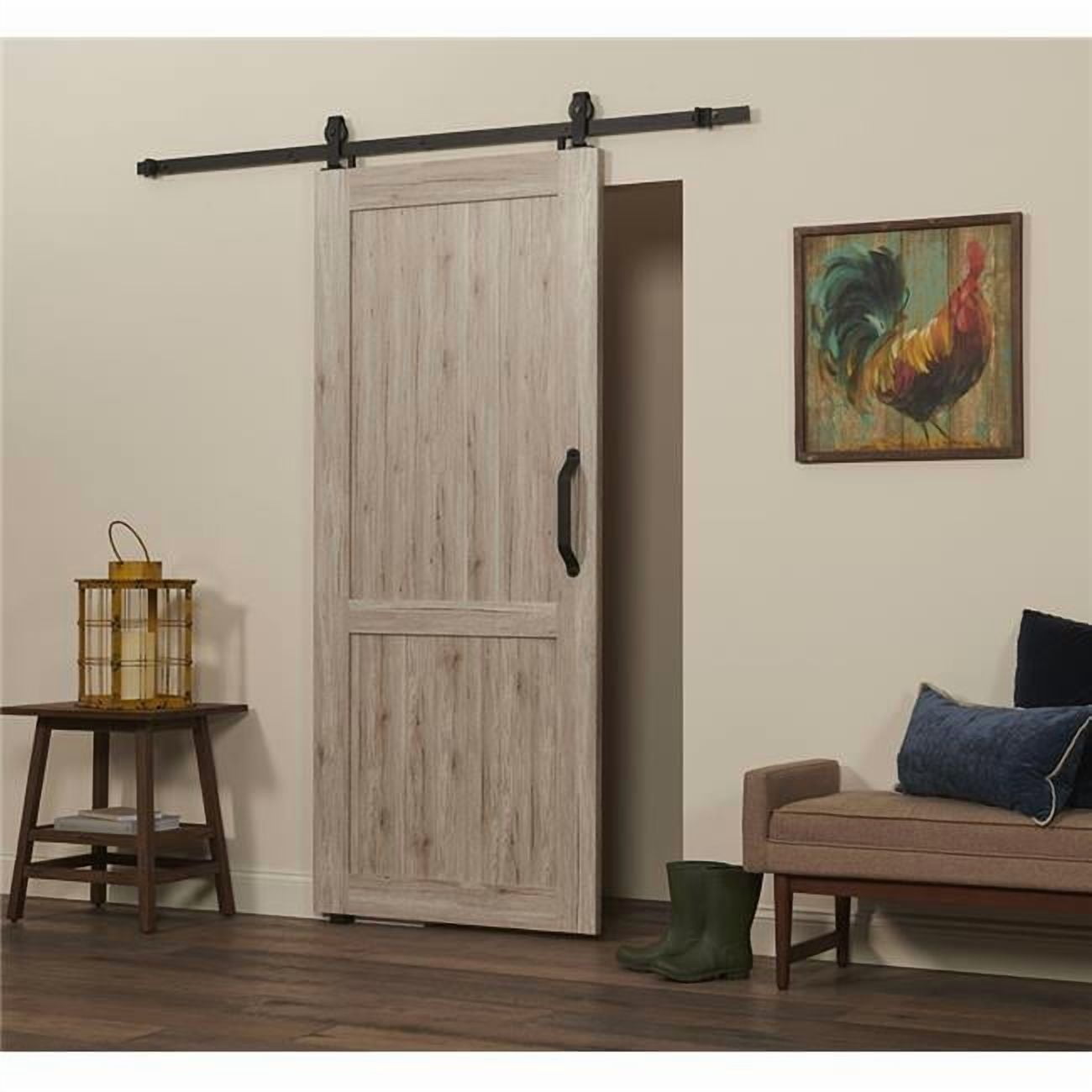 Spectrum Millbrooke PVC Barn Door H-Style Size 36"wide x 84"high - Kit *Requires Assembly* Driftwood Color