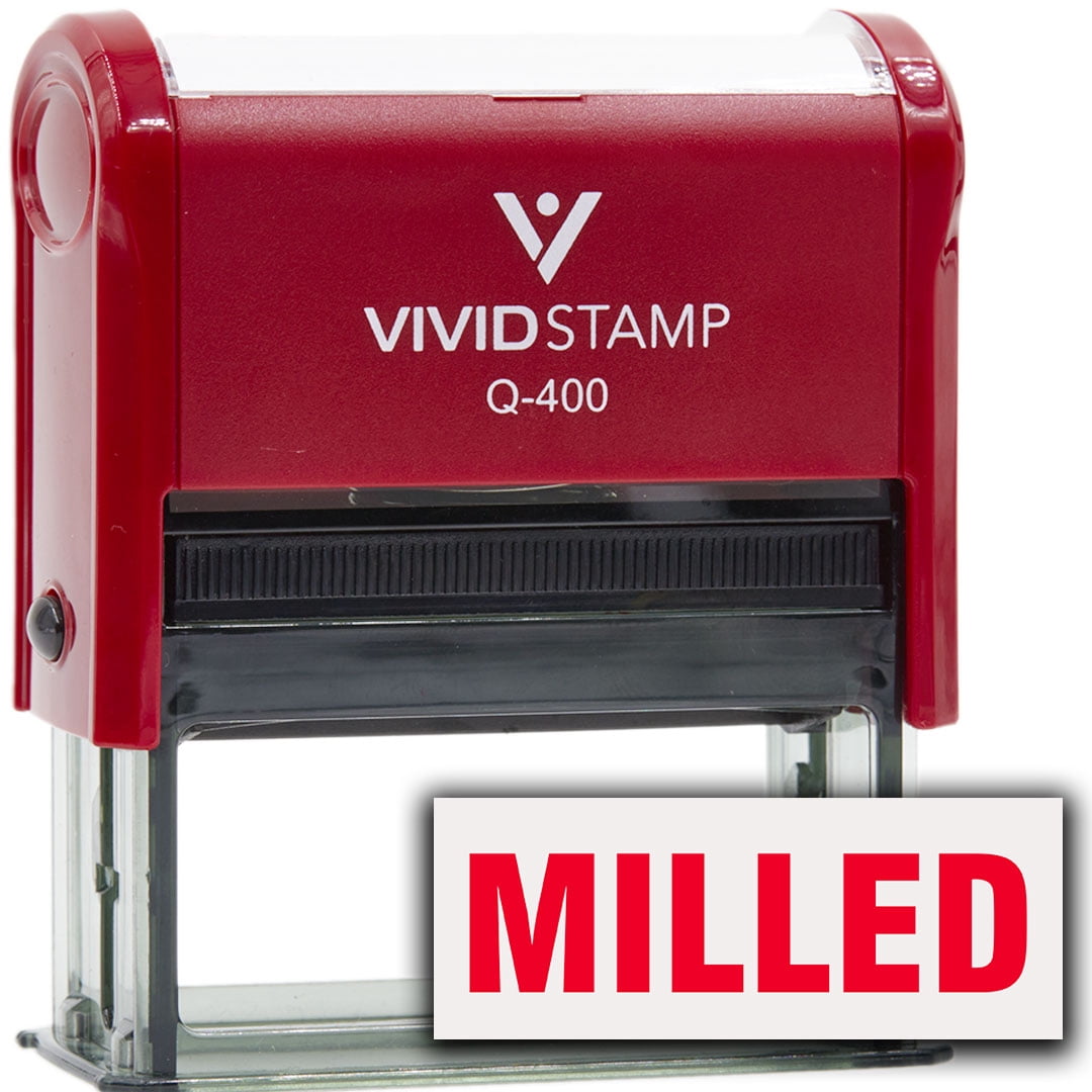 Milled Self-Inking Office Rubber Stamp (Red Ink) - Q-400 - Walmart.com