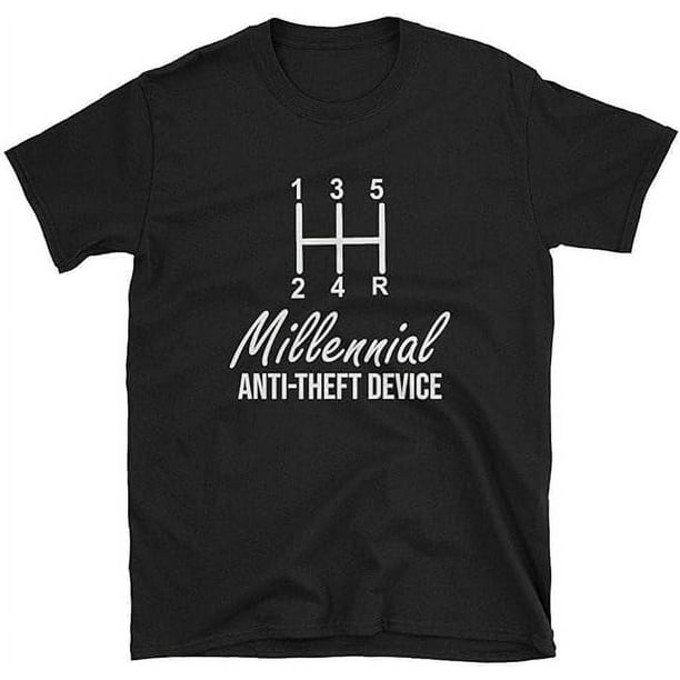 Automotive Millennial T-Shirt Gear Shift, Anti Theft Vehicle Automotive Millennial T-Shirt Gear Shift, Anti Theft Vehicle