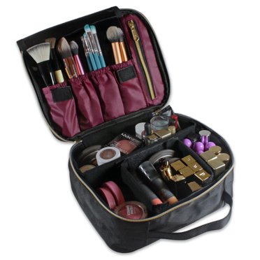 Millennial Essentials Travel Makeup Case, Adjustable Divider Makeup Bag ...