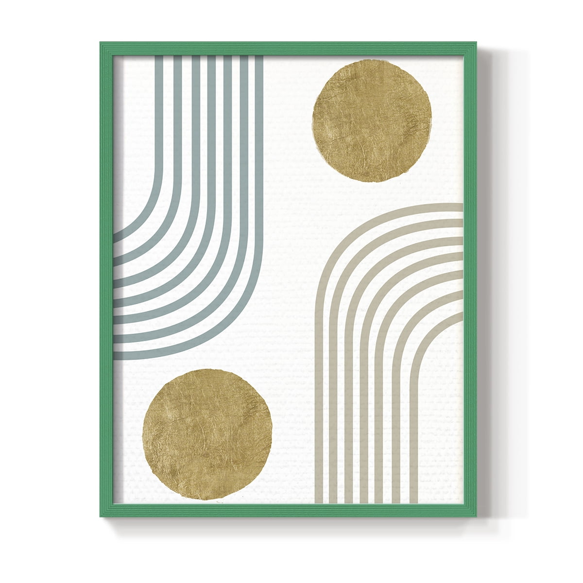 Millennium Arches in Green Solid Wood 11 x 14 Framed Print