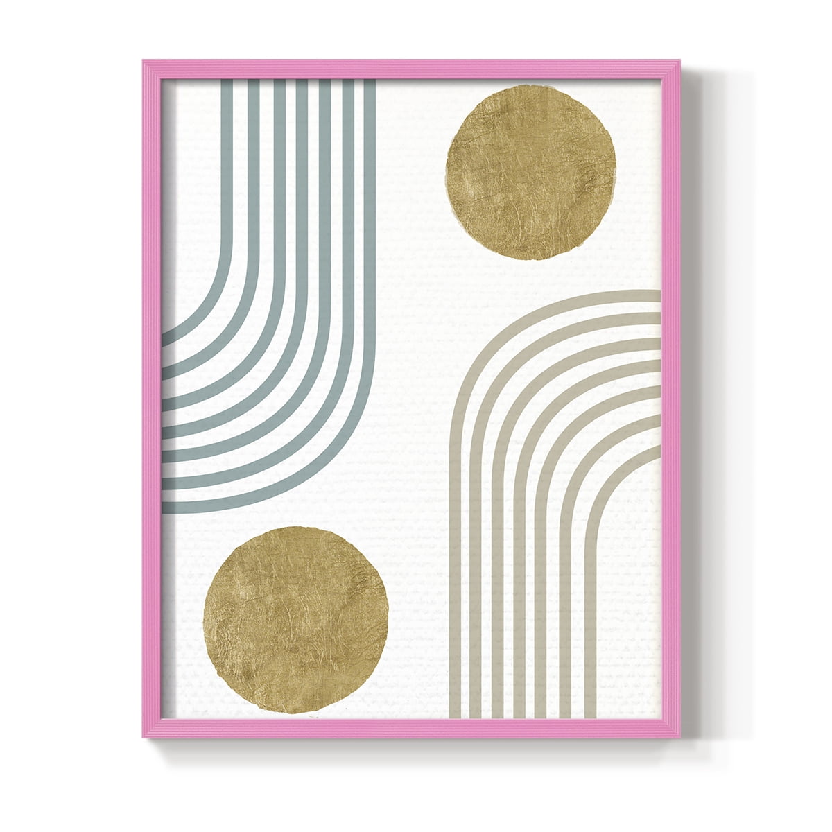 Millennium Arches in Pink Solid Wood 11 x 14 Framed Print