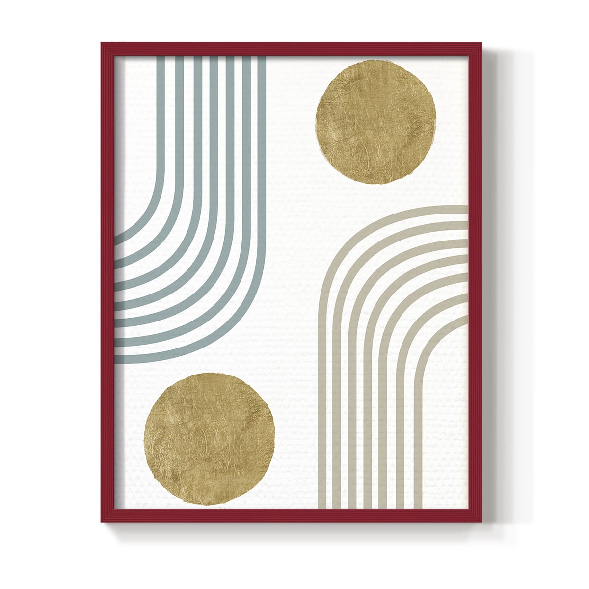 Millennium Arches in Red Solid Wood 8 x 10 Framed Print