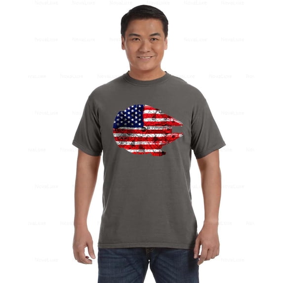 Millennium Falcon Fastest Hunk Of Junk Funny Sci-Fi Comfort Color T-Shirt, Unisex, up to size 4XL