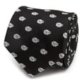 thumbnail image 1 of Star Wars Millennium Falcon Metallic Silk Silver and Black Men's Necktie, 1 of 5