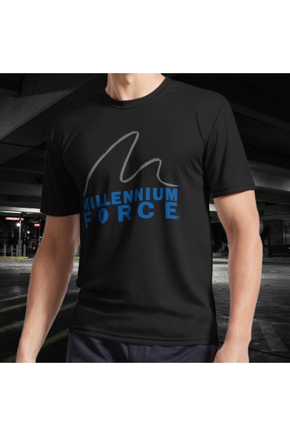 Millennium Force Logo Active T-Shirt Funny Size Mode American T-shirt