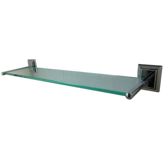 Millennium Glass Shelf, Polished Chrome