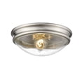 thumbnail image 1 of 5226-BN Millennium Lighting 1 Light Seeded Flush Mount-4.5 Inch Tall and 10 Inch Wide-Brushed Nickel Finish, 1 of 4
