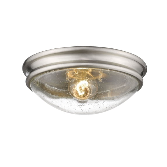 5226-BN Millennium Lighting 1 Light Seeded Flush Mount-4.5 Inch Tall and 10 Inch Wide-Brushed Nickel Finish