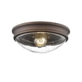 thumbnail image 1 of 5226-RBZ Millennium Lighting Belforge - 1 Light Seeded Flush Mount-4.5 Inch Tall and 10 Inch Wide-Rubbed Bronze Finish, 1 of 4