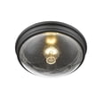 thumbnail image 1 of 5226-MB Millennium Lighting Belforge - 1 Light Seeded Flush Mount-4.5 Inch Tall and 10 Inch Wide-Matte Black Finish, 1 of 4