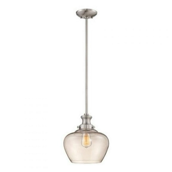 Millennium Lighting 1 Light Metal Pendant Fixture in Multiple Finishes Brushed Nickel Brushed Nickel