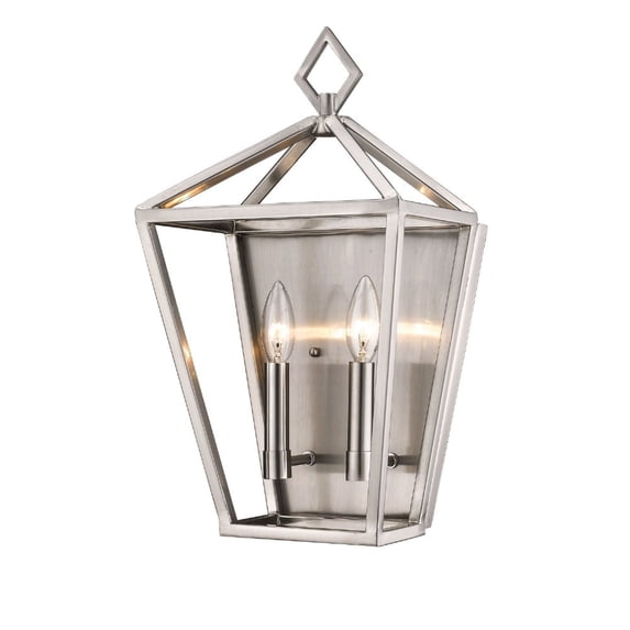 Millennium Lighting 1 Light Metal Wall Sconce Brushed Nickel Nickel Brushed