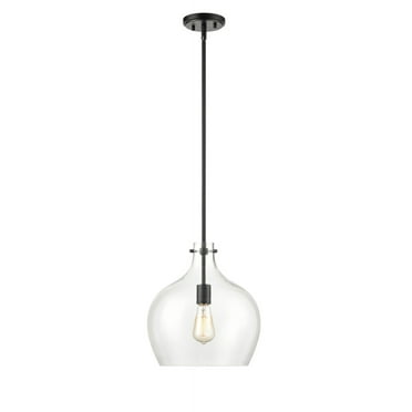 2071-MB-Millennium Lighting-1 Light Pendant-50.13 Inch Tall and 12.88 Inch Wide-Matte Black Finish