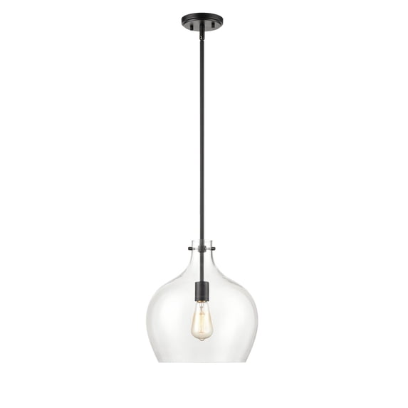 2071-MB Millennium Lighting 1 Light Pendant-50.13 Inch Tall and 12.88 Inch Wide-Matte Black Finish