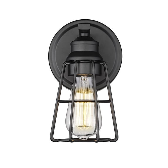 3381-MB Millennium Lighting 1 Light Wall Sconce-9.25 Inches Tall and 5.5 Inches Wide-Matte Black Finish