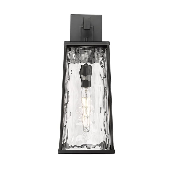 Millennium Lighting Dutton 1 Light Outdoor Wall Sconce in Powder Coat Black 19.75 Inch