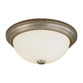 thumbnail image 1 of Millennium Lighting - 13 Inch Two Light Flush Mount Vintage Iron Finish with, 1 of 2