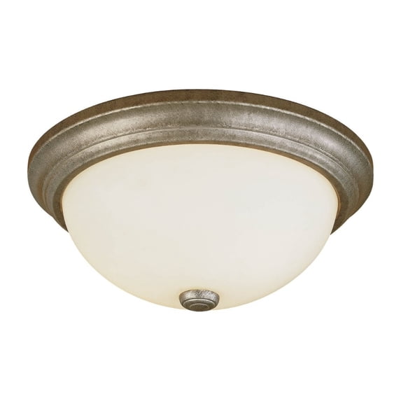 Millennium Lighting - 13 Inch Two Light Flush Mount Vintage Iron Finish with