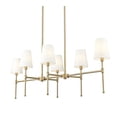 thumbnail image 1 of Millennium Lighting 16506 Adorra 6 Light 48" Wide Linear Chandelier - Brass, 1 of 7