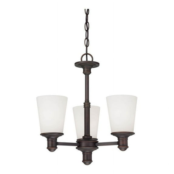 Millennium Lighting 17.75" 3-light Metal Chandelier in Rubbed Bronze