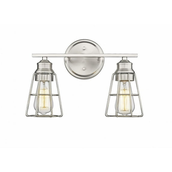 3382-BN-Millennium Lighting-2 Light Bath Vanity-10.5 Inches Tall and 15.25 Inches Wide-Brushed Nickel Finish