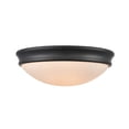 thumbnail image 1 of 5223-MB Millennium Lighting Baumann - 2 Light Flush Mount-5 Inch Tall and 12 Inch Wide-Matte Black Finish, 1 of 2