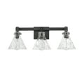 thumbnail image 1 of Millennium Lighting 20003-MB Barlon 3 Light 26" Wide Vanity Light - Black, 1 of 7
