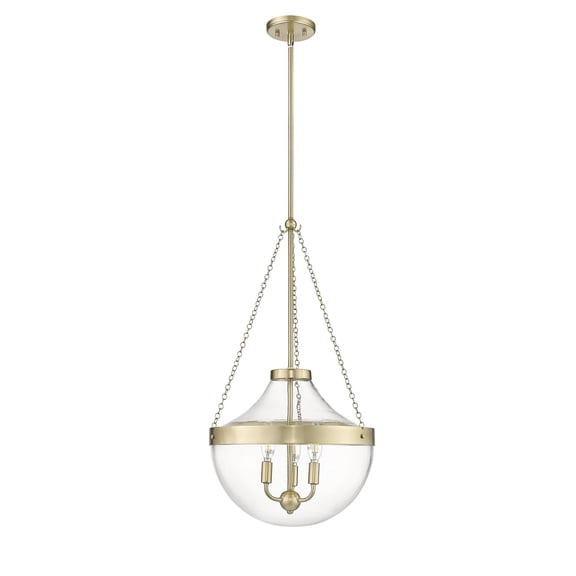 Millennium Lighting Clarra 1 Light Pendant Fixture 29.4 Inch - Modern Gold