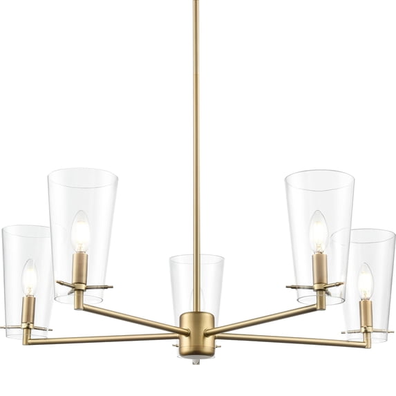Millennium Lighting 217005-VB Maccan 5 Light 31" Wide Chandelier - Brass