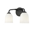 thumbnail image 1 of Millennium Lighting 22302 Norah 2 Light 15" Wide Vanity Light - Black, 1 of 7
