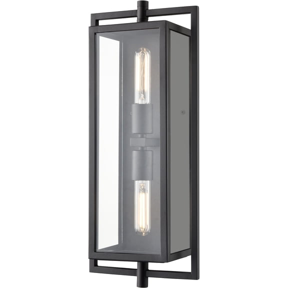 Millennium Lighting 250002-TBK Rankin 2 Light 20" Tall Outdoor Wall Sconce - Black