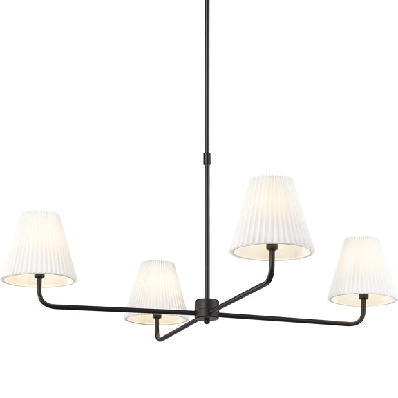 Millennium Lighting 25104 Ami 4 Light 40" Wide Chandelier - Black