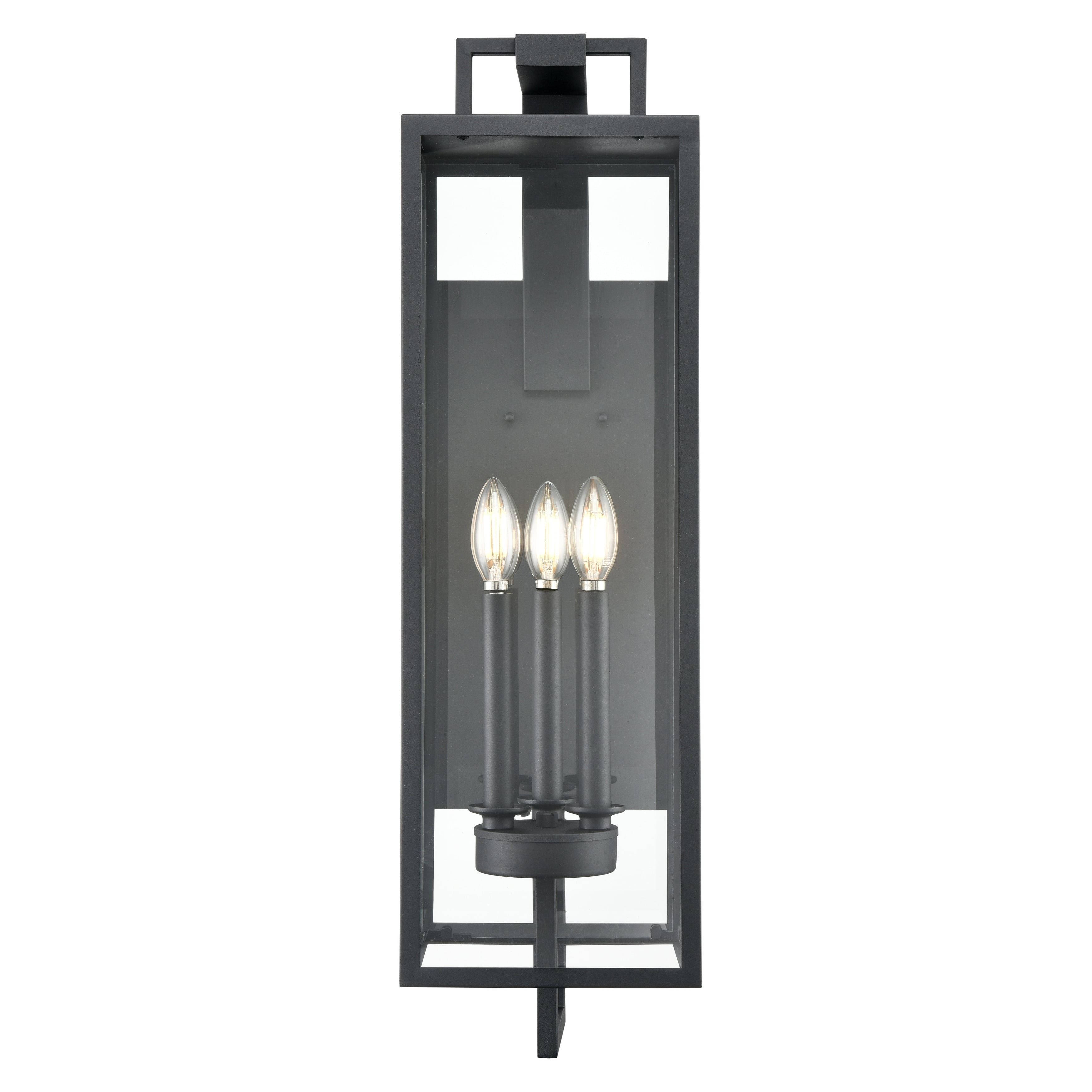 Millennium Lighting  Lamont 1 Light Outdoor Wall Sconce in Textured Black 28.5  Inch