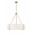 thumbnail image 1 of 28206-MG/WH Millennium Lighting Telfar - 6 Light Pendant-27 Inch Tall and 30 Inch Wide-Modern Gold/White Finish, 1 of 6