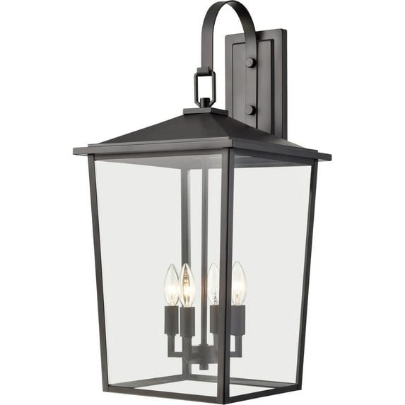 Millennium Lighting 2984 Fetterton 4 Light 28" Tall Outdoor Wall Sconce - Black
