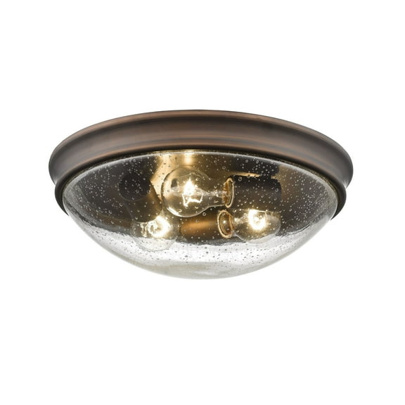 Millennium Lighting  Metal 3 Light Flushmount Ceiling Light Rubbed Bronze Oil Rubbed Bronze