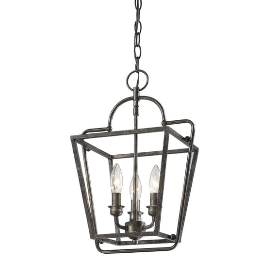Millennium Lighting - 3 Light Pendant-17 Inches Tall and 12 Inches Wide-Antique