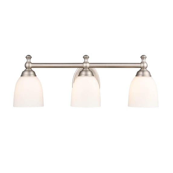 4423-SN Millennium Lighting 3 Light Bath Vanity-8 Inch Tall and 21.5 Inch Wide-Satin Nickel Finish